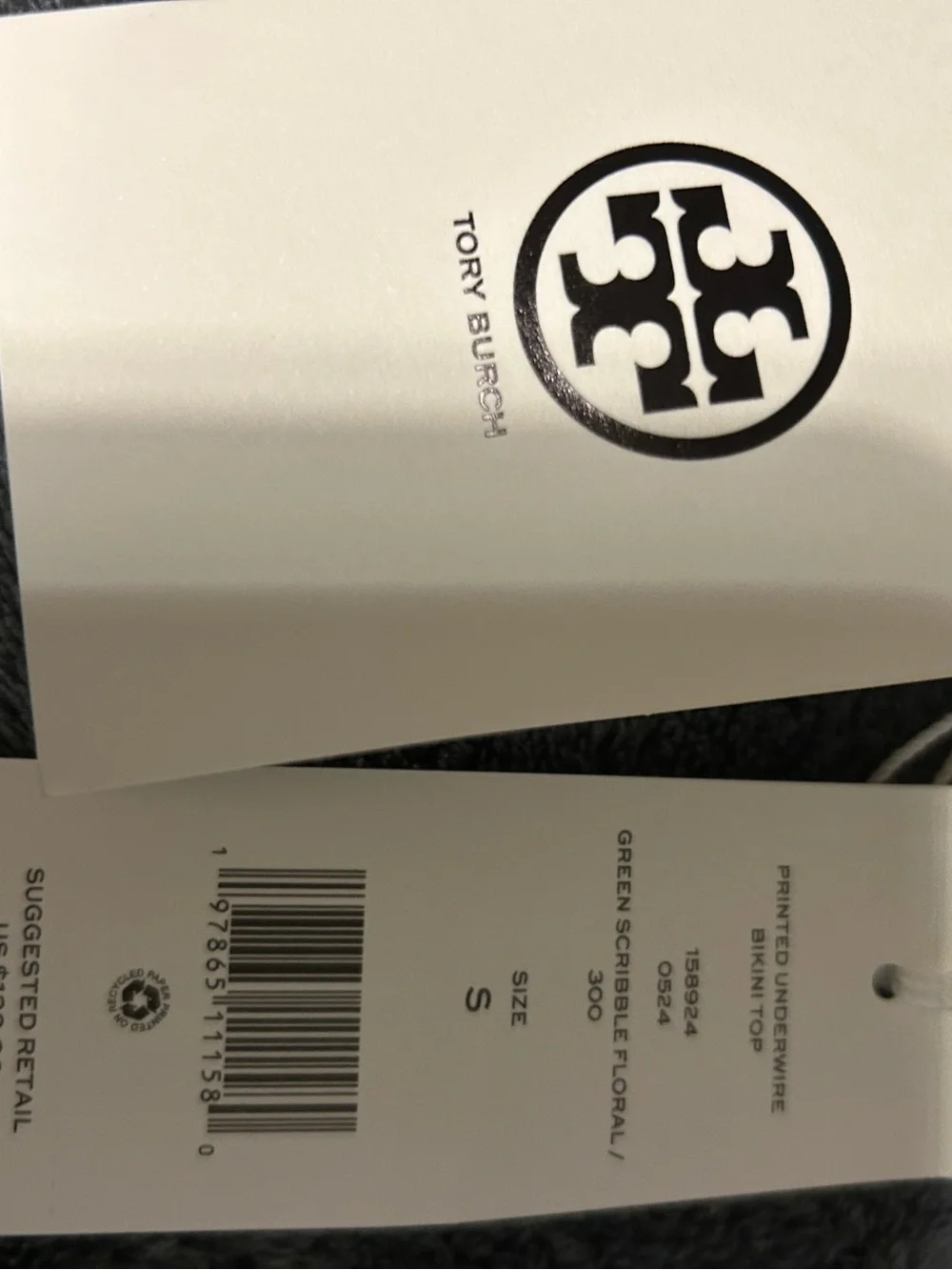 Tory Burch  Floral Bikini Top and Bottom with Tags